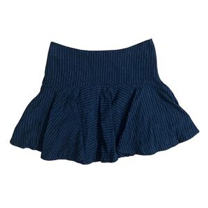 Navy Banana Republic pinstripe mini skirt
